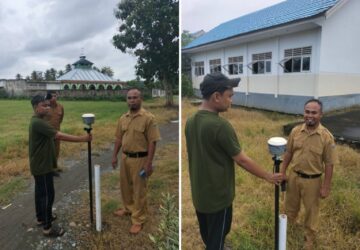 Kantah Banggai Laksanakan Pengukuran Tanah SMA Negeri 1 Batui Selatan