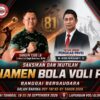 Ketua PBVSI Agus Damalante dan Dandim 1308/LB Gelar Turnamen Voli Putri Banggai Bersaudara