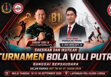Ketua PBVSI Agus Damalante dan Dandim 1308/LB Gelar Turnamen Voli Putri Banggai Bersaudara