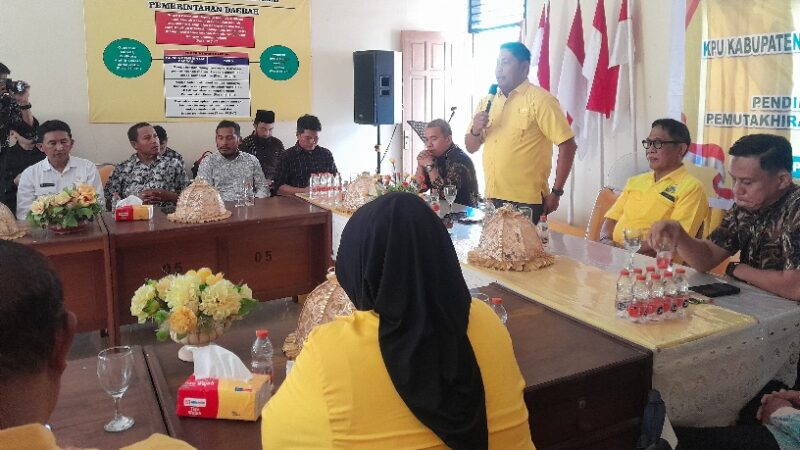 Tatap Pemilu 2029, DPD Golkar Banggai Gandeng KPU dan Bawaslu Rapikan Data Sipol