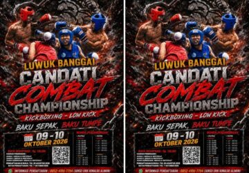 Palu Dominan, Banggai Gemilang: Candati Combat Championship Vol I Sukses Gelar Duel Kickboxing Sengit di Luwuk