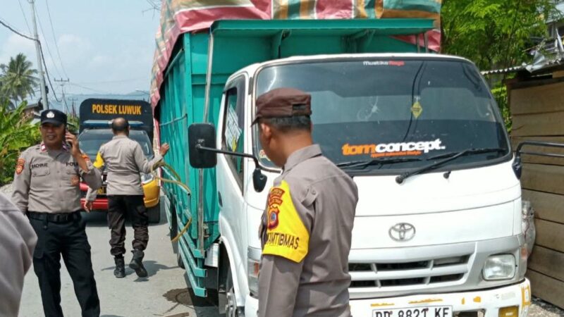 Dua Truk Parkir ‘Disedot’ Komplotan Remaja di Jalur Dua Luwuk