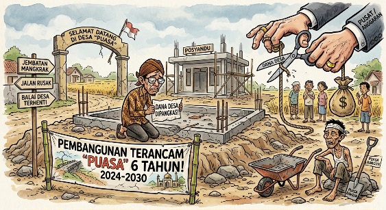 Dana Desa Dipangkas, Pembangunan Terancam “Puasa” 6 Tahun