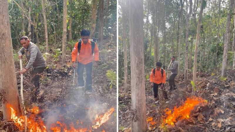 TRC BPBD Banggai Padamkan Karhutla di Desa Kamumu, Rifai Mahiwa: Warga Tetap Waspada Cuaca Ekstrem