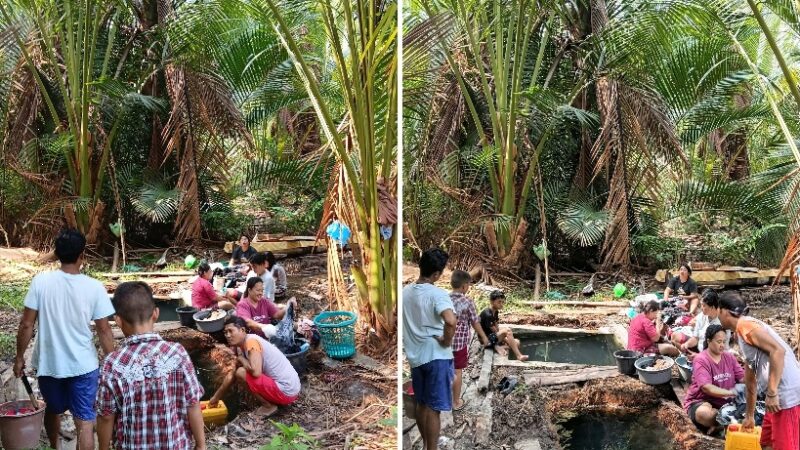 Air PDAM Tidak Mengalir, Warga Desa Hohudongan Gunakan Sumur Desa