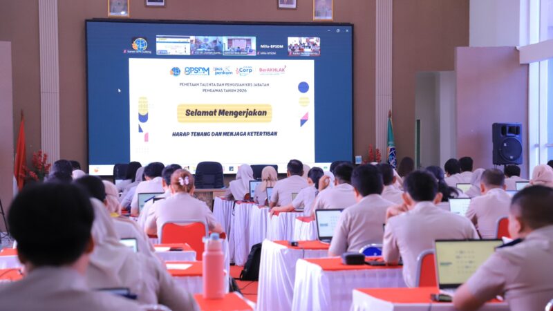 Kanwil BPN Sulteng Gelar Pemetaan Talenta dan Pengisian KRS Jabatan Pengawas Tahun 2026