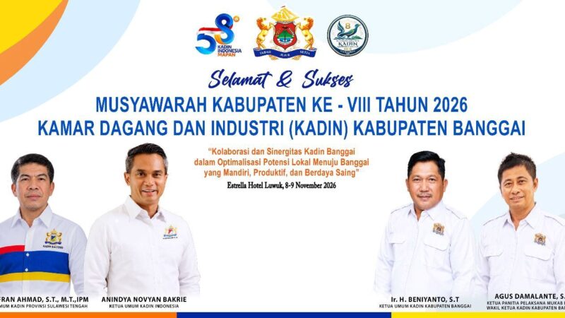 Kadin Banggai Gelar Mukab ke-VIII, Ketua Panitia Agus Damalante Garansi Acara Berlangsung Sukses dan Solid