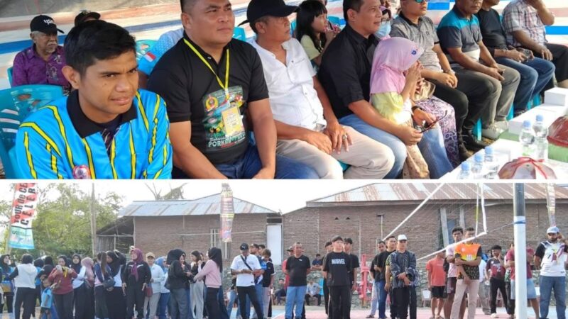 19 Tim Siap Bantai-Bantaian di Turnamen Voli HUT Kecamatan Luwuk Selatan, Pemain Porprov Turun Gunung