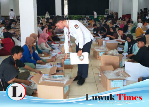 KPU Touna Libatkan 200 Tenaga Sortir dan Lipat Surat Suara