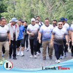 Peringati Hari Bhakti Imigrasi ke 74 di Luwuk, Bupati Banggai Amirudin Ikut Fun Walk