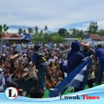 Ribuan Masa Padati Kampanye Rapat Umum Partai NasDem di Kecamatan Bunta Banggai