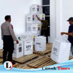 710 Kotak Suara Hasil Pleno Lima PPK Tiba di Gudang KPU Banggai
