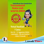 Ramaikan HUT Kemerdekaan RI Ke 79, PBVSI Banggai Gelar Bola Voli Waria 2024