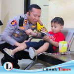 Kapolres Banggai AKBP Putu Hendra, Sosok yang Akrab dengan Anak-anak