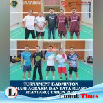 Kantor Pertanahan Banggai Mengikuti Turnamen Badminton