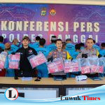 18 Orang Ditangkap Satnarkoba Polres Banggai