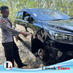 Mobil Dinas Inspektorat Kabupaten Banggai Kecelakaan