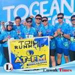 Kecintaan Tanpa Batas, Spanduk AT-FM Berkibar di Togean Half Marathon 2024