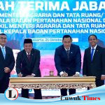 Sertijab Menteri dan Wakil Menteri ATR/BPN