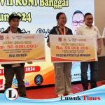 Atlet Peraih Medali Emas di PON Aceh-Sumut, Ketum KONI Banggai Beri Bonus 50 Juta