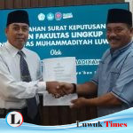 Pesan Rektor Unismuh Luwuk Sutrisno K. Djawa Buat Enam Dekan Terpilih