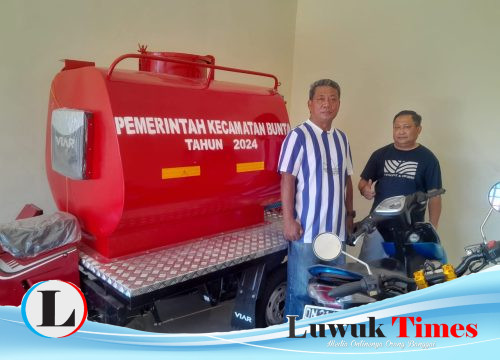 Suwitno Abusama Apresiasi Camat Bunta atas Pengadaan Sarana Pemadam Kebakaran
