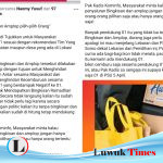 Kepala DKISP Banggai Lapor Akun Acan dan Cintaq Mirna ke Polisi