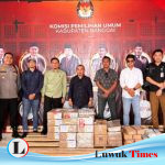 Logistik PSU untuk Kecamatan Simpang Raya dan Toili Mulai Tiba di Gudang KPU Banggai