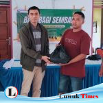 Alhamdulillah, Bulan Ramadhan 134 KK di Lambangan Pagimana dapat Sembako dari PT LEU