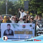 Penghujung Ramadhan, Yayasan Banggai Emas Berbagi Takjil di Tugu Adipura Luwuk
