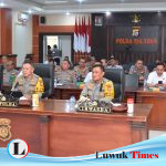 Dipimpin Kapolri, Kapolda Sulteng Hadiri Anev Sitkamtibmas Jelang Hari Buruh
