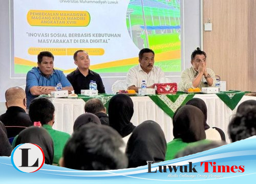 75 Mahasiswa FISIP Unismuh Luwuk Ikuti MKM, Dapat Pesan “Tetap Lapar dan Bodoh” dari Rektor