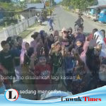 Sampai Palang Jalan, Sopir Truk Bunda Disambut Ribuan Masyarakat Banggai