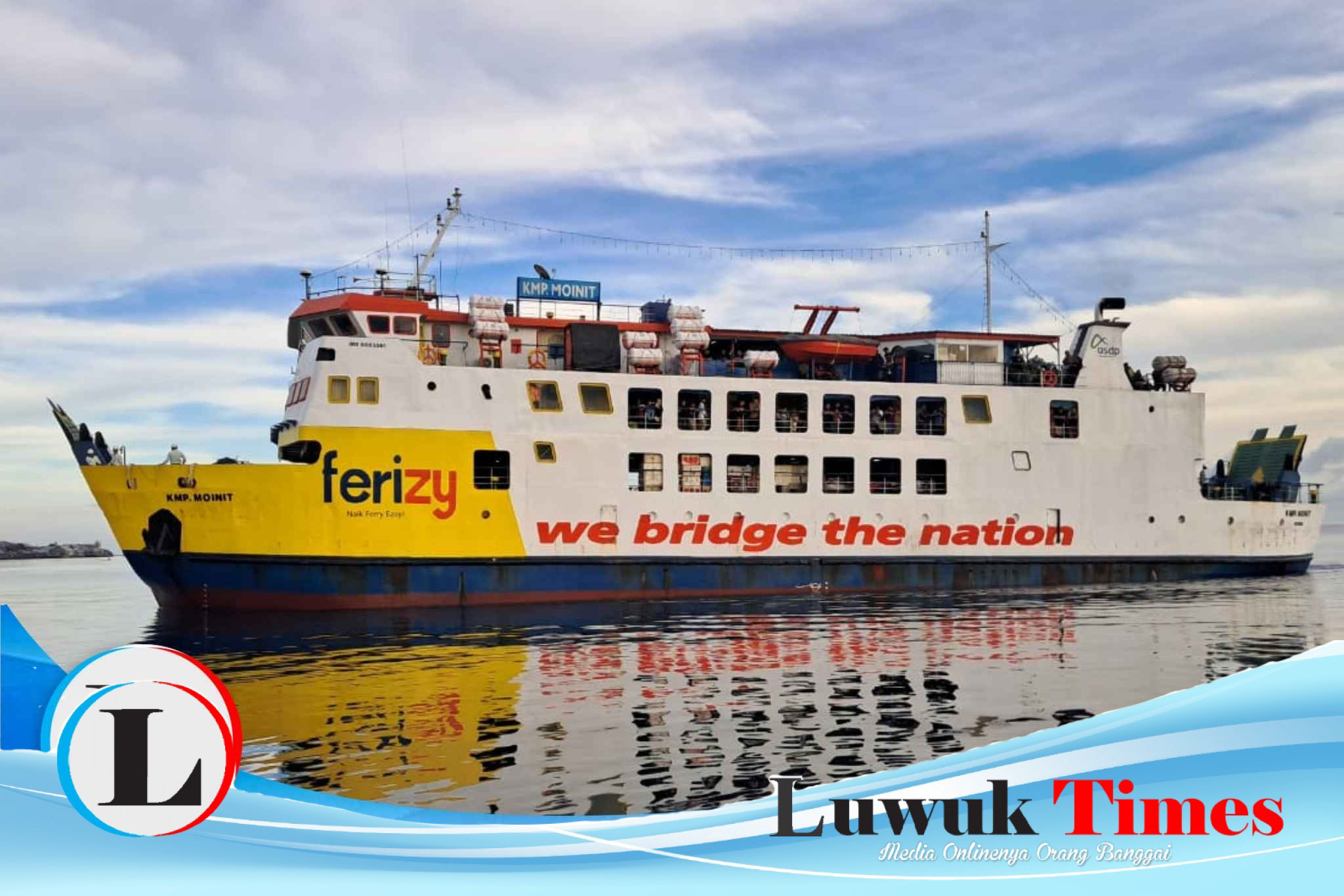 Arus penumpang Ferry Pagimana–Gorontalo terpantau normal, Minggu (15/02/2026). (Foto: Istimewa)