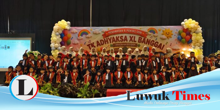 Kadisdikbud Bersama Kajari Banggai Lepas Penamatan 60 Siswa TK Adhyaksa XL Banggai
