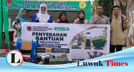 Dorong Kemandirian Petani Nambo, PT Panca Amara Utama dan Dinas TPHP Banggai Serahkan Bantuan Peralatan Olahan Hortikultura