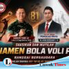 Ketua PBVSI Agus Damalante dan Dandim 1308/LB Gelar Turnamen Voli Putri Banggai Bersaudara