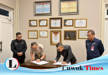 Kantor Pertahanan Banggai dan Pemkab Penandatanganan Nota Kesepakatan