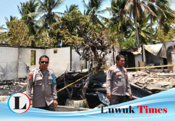 Rata dengan Tanah dan Kerugian 1 Miliar, Rumah Kepala Desa Nipa Kalemoan Terbakar