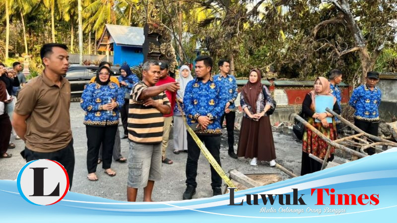 Rumah Rata Tanah Diterjang Api Subuh, Kades Nipa Kalemoan Dapat Uluran Tangan Dinsos Banggai
