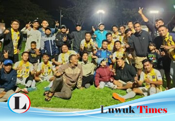 Tim PUPR Banggai Bangkit, Tumbangkan Qil-dhoe FC 2-0 di Turnamen Mini Soccer HUT TNI