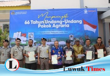 Serahkan Sertipikat Tanah dan Gelar Syukuran, Kantah Banggai Peringati HANTARU 2026 dengan Penuh Kehangatan