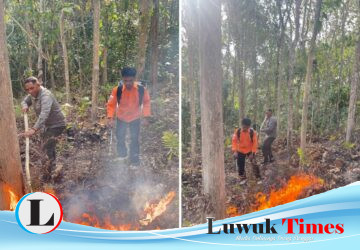 TRC BPBD Banggai Padamkan Karhutla di Desa Kamumu, Rifai Mahiwa: Warga Tetap Waspada Cuaca Ekstrem