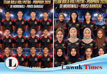 Dorong Performa Maksimal, Haji Agus Damalante Terjunkan Skuad Voli Porprov Banggai di Laga Uji Tanding Malam Ini