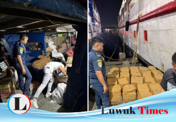 Demi Keselamatan Pelayaran, KUPP Luwuk dan KPPP Tindak Tegas Ratusan Tabung LPG Terselubung di Kapal KM Gracelia